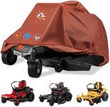 Zettum Zero Turn Mower Cover - Zero-Turn Lawn Mower Cover Waterproof & Heavy Duty, 600D Outdoor Universal Fit Mower Cover with Storage Bag for Greenworks, EGO, Craftsman, Husqvarna, Honda and More