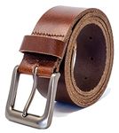 Ashford Ridge Made in England 38mm Full Hide Leather Belt - Antique Brown 2XL