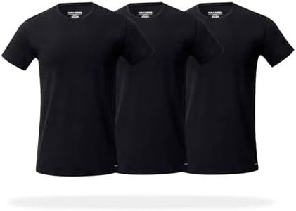 Pair of Thieves Men's 3 Pack Super Soft Crew Neck T-Shirt, Black, XX-Large