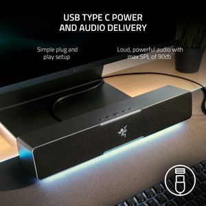 Razer Leviathan V2 X Gaming Soundbar – Compact USB-C PC Speaker