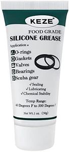 KEZE Waterproof Food Grade Silicone Lubricant Plumbers Grease for Valve Sealant Faucet O Rings 1 oz 1-Pack