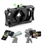 APEXAL Universal Telescope Phone Adapter with Inbuilt Camera, WiFi, SD Card & USB Support, Rechargeable Battery, Fits Android & iPhone, Fits Binoculars, Monoculars, Microscopes & Spotting Scopes