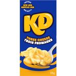 Kraft Dinner Three Cheese Macaroni and Cheese Dinner, 175g, 24 ct Case