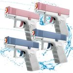 Water Pistols for Kids, 4 Pack Water Gun Cool Small Pistol Guns,Water Soaker Gun Beach Garden Toy Pool Bath Party Water Fighting Toys Gifts for Boys Girls Children…