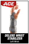 ACE Brand Carpal Tunnel Wrist Stabilizer, Wrist Support for Carpal Tunnel, Adjustable Wrist Brace with Memory Foam Palm, One Size Fits Most