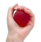 Thera-Band Hand Exerciser for Hand, Wrist, Finger, Forearm, Strengthening and Therapy, Standard, Red, Soft (Packaging May Vary)