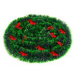 VEYLIN 10M Christmas Garland decorations, Xmas Garland with Bow ornament for Fireplace Stairs Banister Indoor Outdoor Xmas tree Decoration