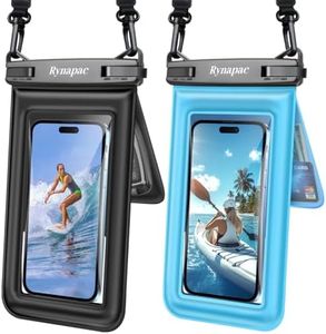 Waterproof Phone Pouch Floating, Double Bags Waterproof Phone Case with Lanyard for iPhone 16 15 Pro Max, Galaxy S24 S23 Ultra, IPX8 Cellphone Dry Bag Beach Cruise Ship Essentials 2 Pack-8.5''