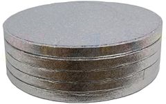 Pack of 5 Round Cake Drum Boards 6 in 152mm x 13mm (Pack of 5)