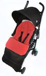 Footmuff/Cosy Toes Compatible with Maclaren Triumph Pushchair Fire Red