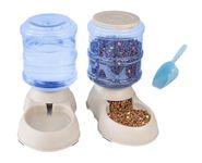 Ito Rocky Pet Feeding Solution Automatic Cat & Dog Cafe Feeder and Water Dispenser in Set with Food Scoop - 6-Meal Automatic Food Dispenser for Small/Middle Puppy and Kitten