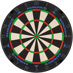 Mission Darts | Samurai 4 | Professional Bristle Dartboard | Knife Wire | White OR Graphite Spider Edition (Graphite)