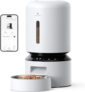 PETLIBRO 5L Distributeur Automatique pour Chat avec APP - 5G & 2.4G WiFi Mangeoire pour Chien Capteur de Nourriture Faible et Blocage, 1 à 10 Repas par Jour, Fonction d'enregistrement Sonore