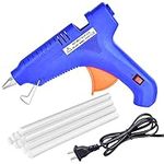 Hot Glue Gun Kit with 10pcs Large Glue Sticks(0.43'' x 7.87"),High Temp Glue Gun Kit with Stand,On/Off Button & Indicator Light,for DIY Art Crafts & Quick Daily Repairs