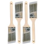 Vermeer Paint Brushes - 4-Pack - 2" Angle Sash Brushes for All Latex and Oil Paints & Stains - Home Improvement - Interior & Exterior Use