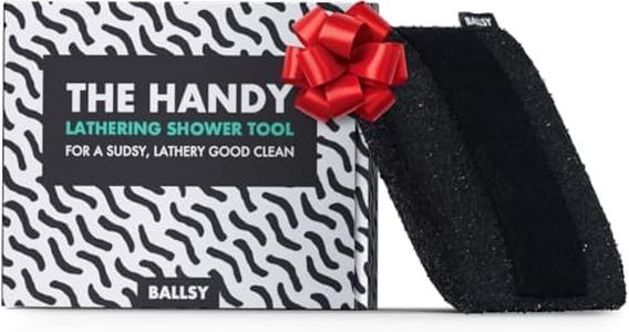 Ballsy Handy Shower Tool Sponge for Generating Extra Suds, with Gently Exfoliating Design