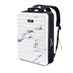 Assembly Hard Shell Laptop Backpack - Unisex Sleek Backpack with Padded Laptop Compartment - Marble