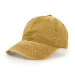 UltraKey Baseball Cap, Cotton Adjustable Sport Outdoor Sun Cap Unisex Hip Hop Casual Hat Snapback Cap Yellow