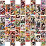 8TEHEVIN 50PCS Anime Magazine Covers Aesthetic Pictures Wall Collage Kit, Trendy Small Posters for Dorm Decor, Anime Style Wall Art Print, Aesthetic Photo Collection, 4 x 6 Inch