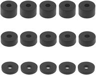 EMSea 15Pcs M8 Rubber Spacer Kit Assorted Thickness Standoff Washer for DIY Damping Absorbing Impact 26x15mm 26x10mm 26x5mm 5Pcs Each Size