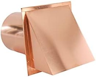 FAMCO Copper Hooded Wall Vent With Damper, Dryer Vent Outlet Used For Air Exhaust Applications