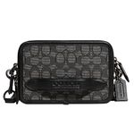 Coach Charter Crossbody in Signature Jacquard, Charcoal/Black, One Size