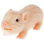 6Inch Silicone Pig Doll Toy - Mini Soft Lifelike Silicone Pig Doll, Cute Realistic Miniature Reborn, Silicone Silicone Baby Pig for Kids for Kids Birthday Gift Home Decoration (A)