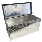 AB Tools Trailer Truck Aluminium Lockable Tool Box Chest Locker Storage 32” x 14” x 14”