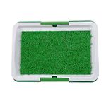 kskriva Puppy Potty Training pad Washable & Reusable Dog Potty Tray with Lawn Fake Grass for Home Balcony Outdoor Garden,Dog Pee Toilet Training pad Tray pad with Artificial Pad Indoor(1pcs/Plastic)