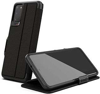 Gear4 ZAGG Oxford Eco Folio Designed for Samsung Galaxy S20 Case, Advanced Impact Protection by D3O, Recycled Plastic Booklet Case - Black