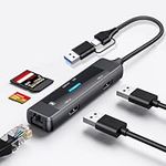 WONKEGONKE USB C Hub Ethernet Port: