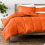 Bare Home Comforter Set - Twin/Twin Extra Long - Ultra-Soft - Premium 1800 Series - All Season Warmth (Twin/Twin XL, Orange)