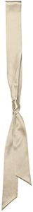 SilRiver Women's Silk Satin Skinny Scarf Long Necktie Sash Tie Headdress Fashion Accessories (2.4"x70", Beige)