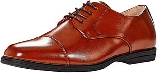 Florsheim Boys Rolan Cap Toe (Little Kid/Big Kid) Oxford, Cognac, 6 US Big Kid