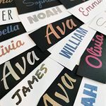 Personalised Name Sticker, Custom V