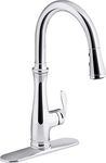 Kohler K-29108-CP Bellera Touchless Kitchen Sink Faucet, Kitchen Faucet with Pull Down Sprayer, Touchless Faucet for Kitchen Sink, Polished Chrome