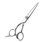 AOLANDUO 5.5 Inch Left handed Shears-High End AICHI Steel Handmade Hair Cutting Scissor-Razor Edge/Offset Design/Pro Ergonomic for Salon Stylists Beauticians and Barbers