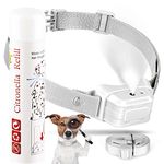 Auto Citronella Bark Collar Waterproof IPX67 Spray Bark Collar with 3 Adjustable Spray & Sensitivity Level Rechargeable Citronella Dog Collar Anti Barking Collar for Dogs