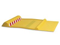 Maxsa 37356-RS Park Right Perfect Parking Self Adhesive Anti-Skid Parking Mat for Cars and Trucks, 21" x 11" x 2", Yellow with Reflective Strip