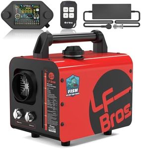 LF Bros Professional 110V/12V 5KW Diesel Heater, All-in-One 5L Air Diesel Space Heater with Timer, Thermostat, Plateau Mode, Silent Oil Pump, Suitable for Camping, Ice Fishing, Hunting, Red
