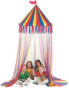 Fun Express Big Top Canopy Tent - Educational Learning Play Tent for Kids - Ideal for Boys Girls - Kids' Toys House - Children Room Decorations - 1 Piece