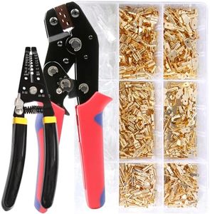 shengbowi 2.8/4.8/6.3mm Female Male Spade Crimp Connectors Electrical Lugs Terminal Insulating Wire Quick Splice Assortment Kit Wound Plug Crimping Spring Insert Wire Cold Pressing Wiring Cable