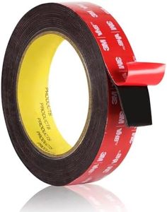 Double Sided Tape Heavy Duty, Waterproof Mounting Foam Tape, 16.5ft Length, 0.98in Width, High Temperature Resistant Adhesive Tape for Car, LED Strip Light, Office Decor, Uses VHB 5952 Raw Material