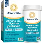 Renew Life Extra Care Probiotic, Ultimate Flora, 100 Billion -30 Capsules