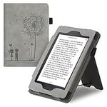 kwmobile Case Compatible with Amazon Kindle Paperwhite Case - Cover for eReader with Magnetic Closure - Grey