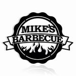 Personalized BBQ Grill Name Sign Dad's BBQ Custom Metal Sign Home Decoration Wall Art Decor Barbecue Garden Bar Outdoor Housewarming Birthday Gift Metal Sign Patio Decor Wall Hanging Grandpa Papa Gift