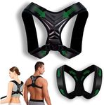 VIRGUM ® Adjustable & Breathable Posture Corrector - Back Brace, Back Strap, Back Straightener, Brace Posture Corrector, Posture Support, Posture Trainer for Posture Correction, Relief for Back, Shoulder and Neck, for Men, Women and Child.