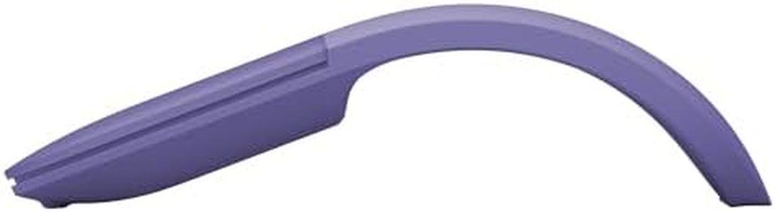 Microsoft Surface Arc Bluetooth Mouse, Ultra-Slim and Lightweight, Snaps Flat for Portability, Full Scroll Plane, Compatible with Windows 11, Battery Included – Violet
