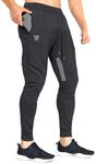 ZENWILL Mens Tapered Gym Joggers, F