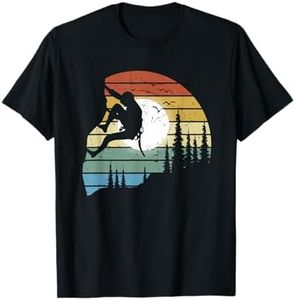 Vintage Climbing Boulder Montañismo Escalador Camiseta